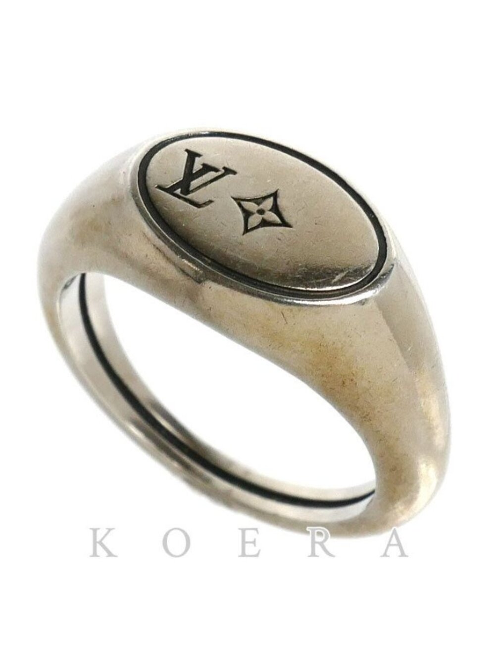 Louis Vuitton 925 Sterling Silver LV Tailor Ring